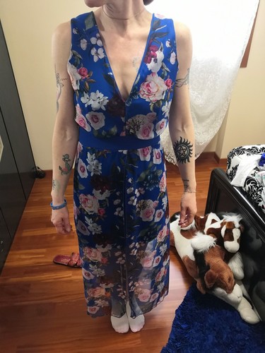 Vestito fiori taglia m - a,