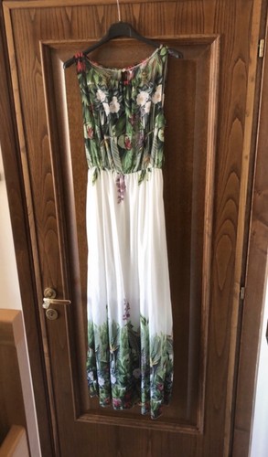 Vestito lungo natura fiori - lungo,