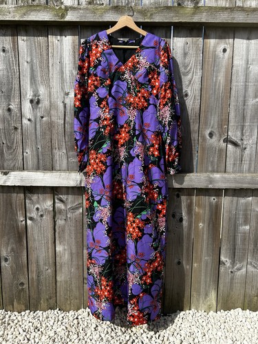 Maxi abito vintage viola