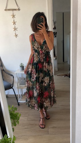 Vestito donna maxi chiffon