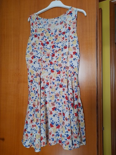 Vestito fiori smanicato tg - a,