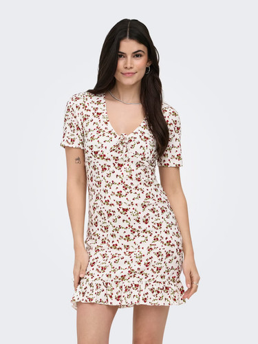 Vestito corto bianco a - ​vestito,