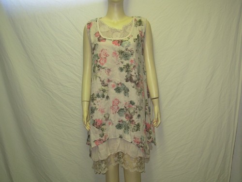 Abito fiori vfr022 - fiori, xl
