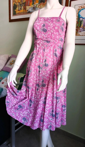 Vestito rosa fiori - a,