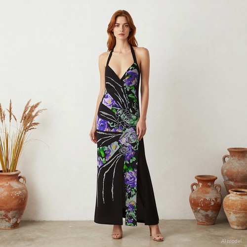 Abito sera maxi angel - abito,