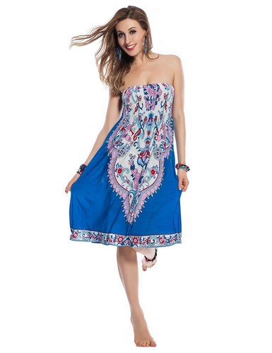 Donna abito spiaggia fiori - donna,