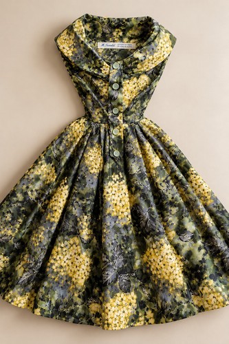 Abito vintage anni seta - vintage, 50