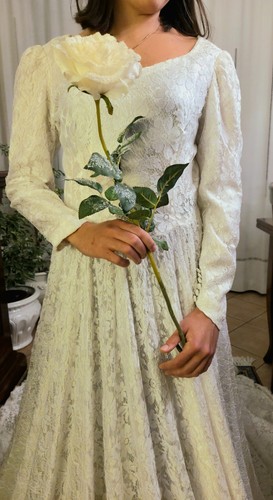 Vestito sposa fatto - a, mano