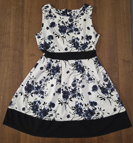 Vestito donna fiori blu - vestito,