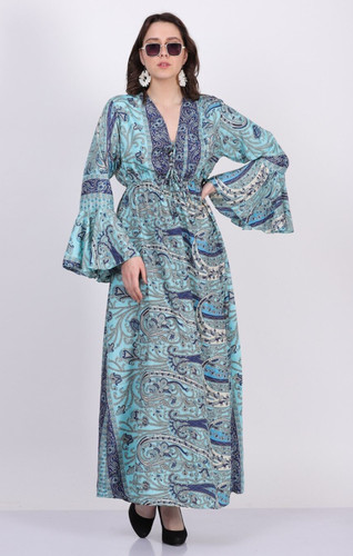 Abito donna lungo - , smocked