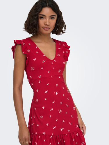 Vestito corto estivo rosso - corto,