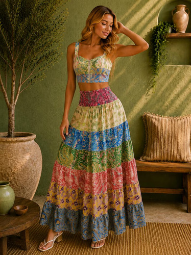 Maxi gonna patchwork